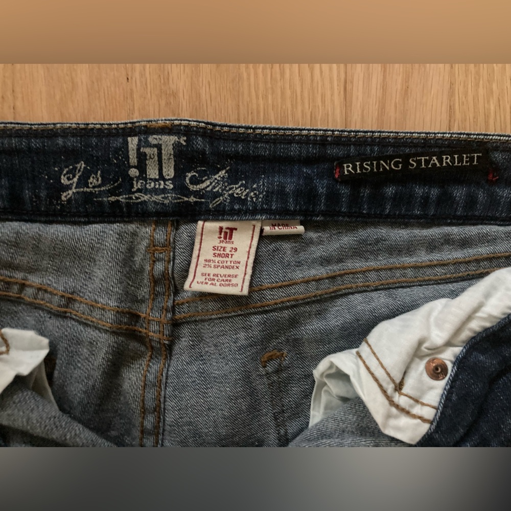 VTG !it Jeans Rising Starlet Deep Indigo Women's Skinny Jeans Casual Streetwear - Picture 3 of 3